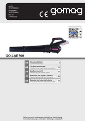 gomag 39121029982 Translation Of The Original Operating Instructions