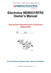 Frigidaire MDB531RFR2 Use & Care Manual