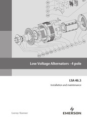 Emerson Leroy-Somer LSA 46.3 Installation And Maintenance Manual