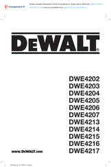 DeWalt DWE4204GB Original Instructions Manual