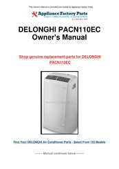 DeLonghi PAC N100E Instruction Manual