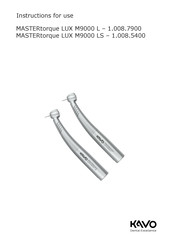 KaVo 1.008.5400 Instructions For Use Manual