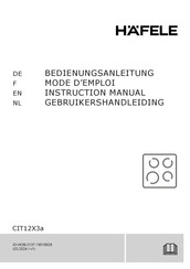 Hafele CIT12X3a Instruction Manual