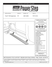 AMP Research PowerStep 75111-01A Installation Manual