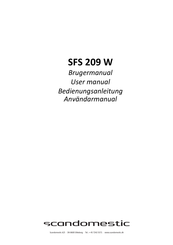 Scandomestic SFS 209 W User Manual