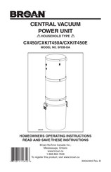Broan CXKIT450A Homeowners Operating Manual