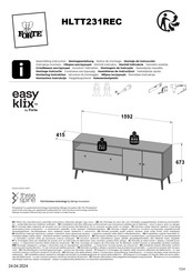 Forte easy klix HLTT231REC Assembling Instruction