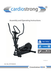 CARDIO STRONG EX20 Assembly And Operating Instructions Manual