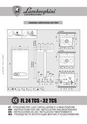 Lamborghini Caloreclima FL 24 TCS Instructions For Use, Installation & Maintenance