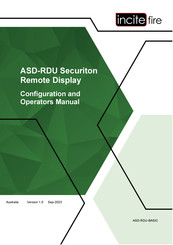Incite Fire ASD-RDU Operator's Manual