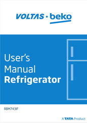 TATA Motors Voltas Beko RBM743IF User Manual
