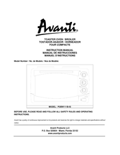 Avanti POBW111B-IS Instruction Manual