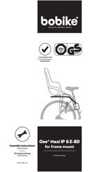 Bobike One Maxi 1P & E-BD Assembly Instructions Manual