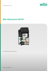 Wilo Rainsystem AF150 Installation And Operating Instructions Manual