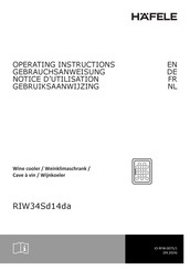 Hafele RIW34Sd14da Operating Instructions Manual