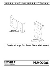 CHIEF PSMO2086 Installation Instructions Manual