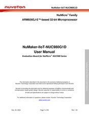 Nuvoton NuMicro NuMaker-IIoT-NUC980G1D User Manual