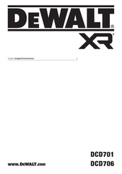 DeWalt DCD701D2-GB Original Instructions Manual