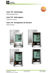 ICS testo 176 Instruction Manual