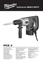 Milwaukee PCE3Q Original Instructions Manual