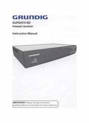 Grundig GUFSAT01SD Instruction Manual