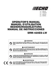 Echo SRM-420ES-LW Operator's Manual