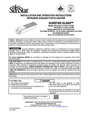 SunStar GLASS SGL35-L10-MG Installation And Operation Instruction Manual