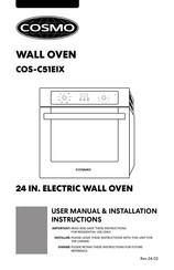 Cosmo COS-C51EIX User's Manual & Installation Instructions