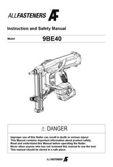 ALLFASTENERS 9BE40 Instruction And Safety Manual