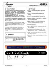 AudioScience ASI2816 Manual