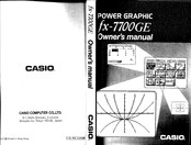 Casio FX-7700GE Owner's Manual