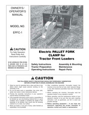 Worksaver EPFC-1 Owner's/Operator's Manual