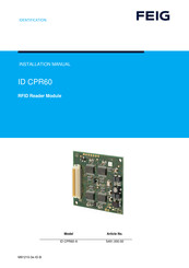 FEIG ID CPR60-A Installation Manual