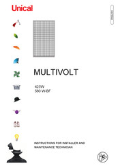 Unical MULTIVOLT 425W Instruction For Installation And Maintenance