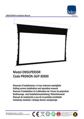 ADEO SCREEN ONSUPERIOR Installation Manual
