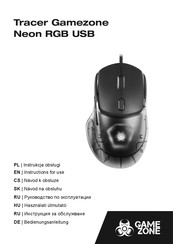 Tracer Gamezone Neon RGB USB Instructions For Use Manual