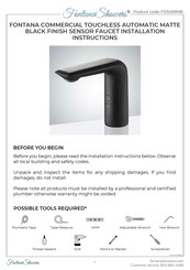Fontana Showers FS15069MB Installation Instructions Manual