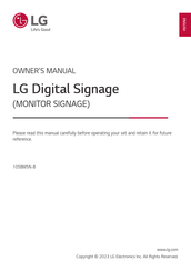 LG 105BM5N-B.AUSQ Owner's Manual