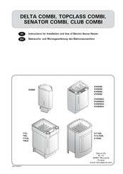 Harvia K13,5GS Instructions For Installation And Use Manual
