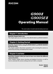Ricoh G900 II Operating Manual