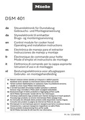 Miele DSM 401 Operating And Installation Instructions