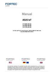 Fortec Star ASUS IoT C7136ES-IM-AA Manual