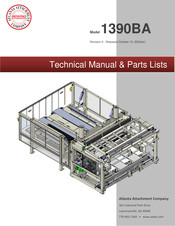 Atlanta Attachment Company 1390BA Technical Manual & Parts Lists