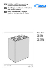 AEREX Reco-Boxx RB 170 CL Operating And Maintenance Instructions Manual