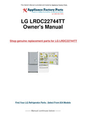 LG LRDC22744TT User Manual