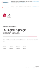 LG 43UH5J-H Owner's Manual