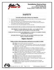 Fab Fours W2950 Installation Instructions Manual