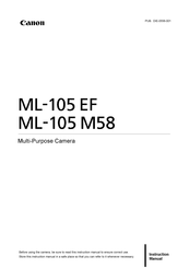 Canon ML-105 M58 Instruction Manual