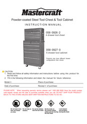 MasterCraft 058-0926-2, 058-0927-0 Instruction Manual