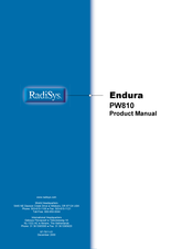 RadiSys Endura PW810 Product Manual